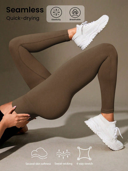 Fitilli Kahverengi Günlük Tayt