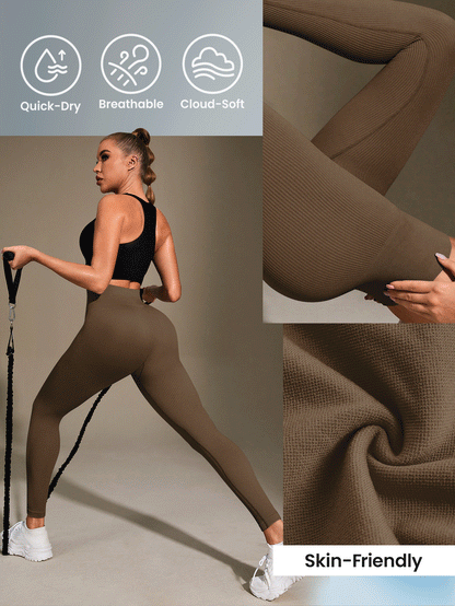 Fitilli Kahverengi Günlük Tayt